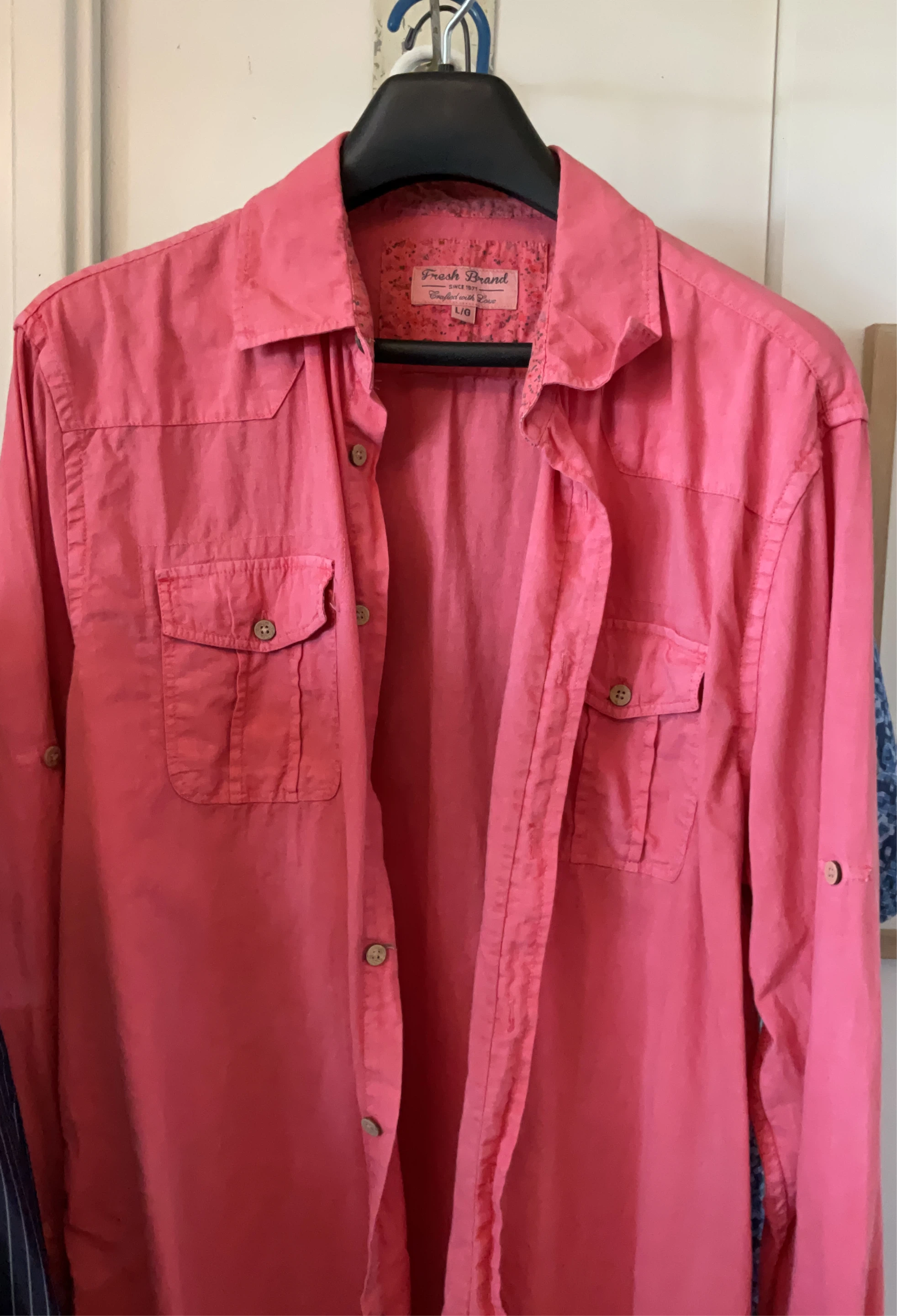 Fresh Brand Pink Button-Up Shirt