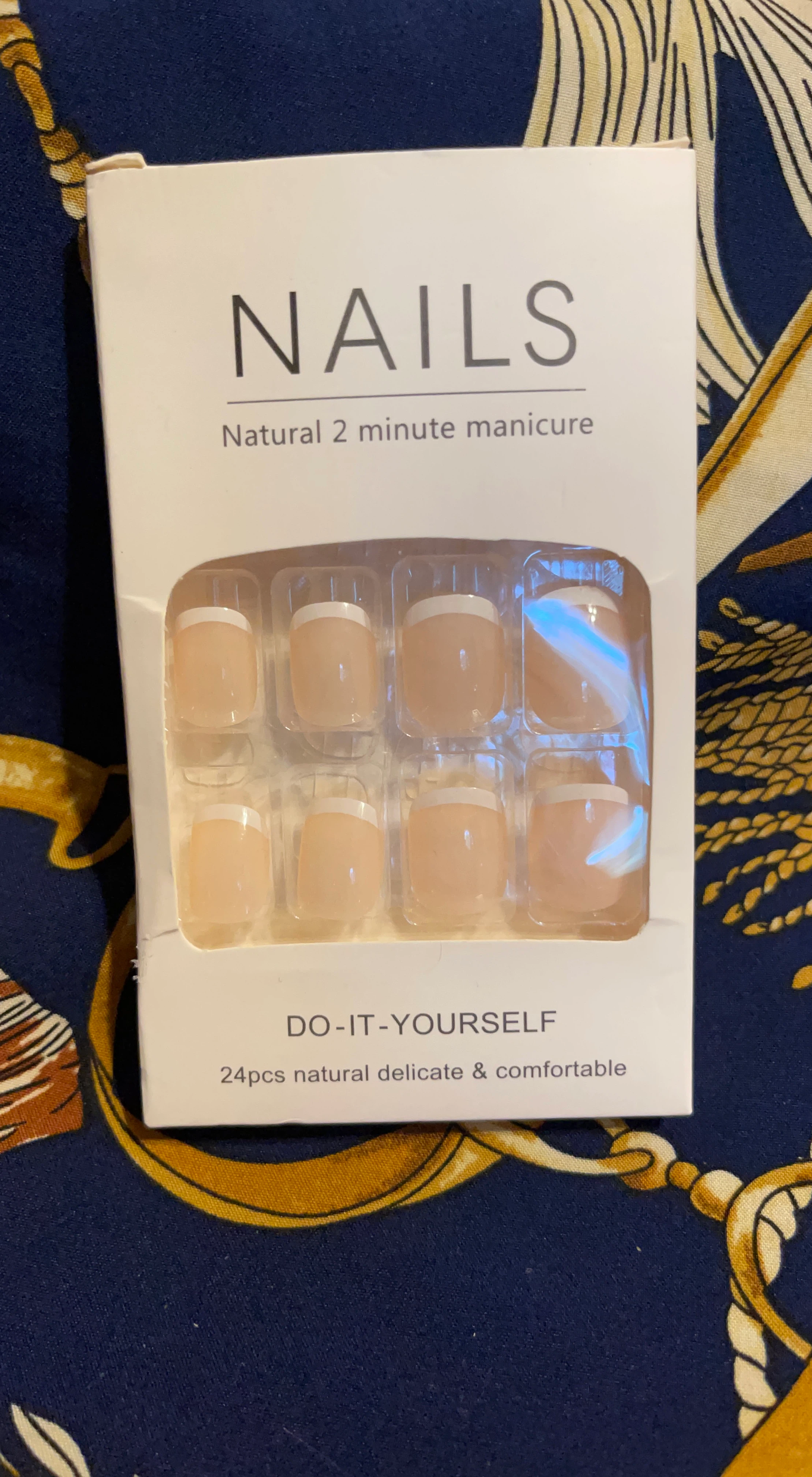 Natural French Tip Press-On Nails