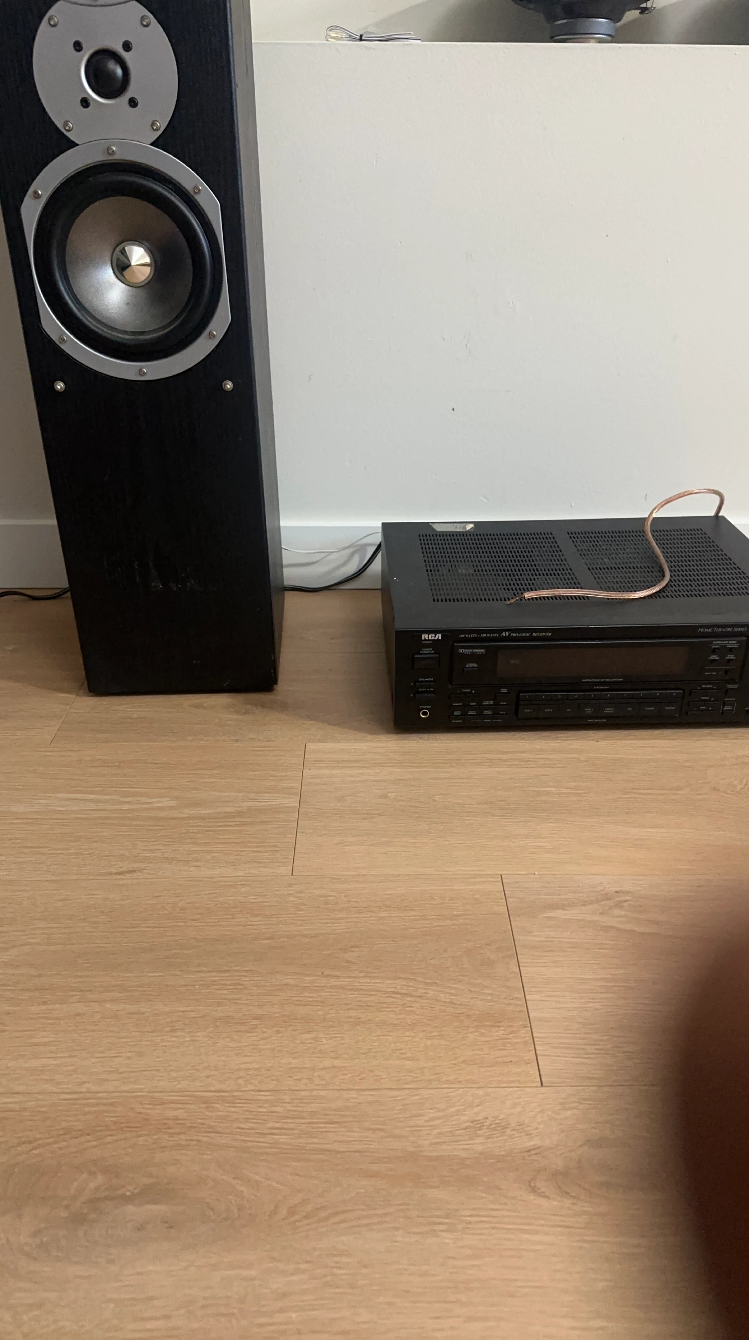 RCA AV Pro-Logic Receiver and Floor Speaker