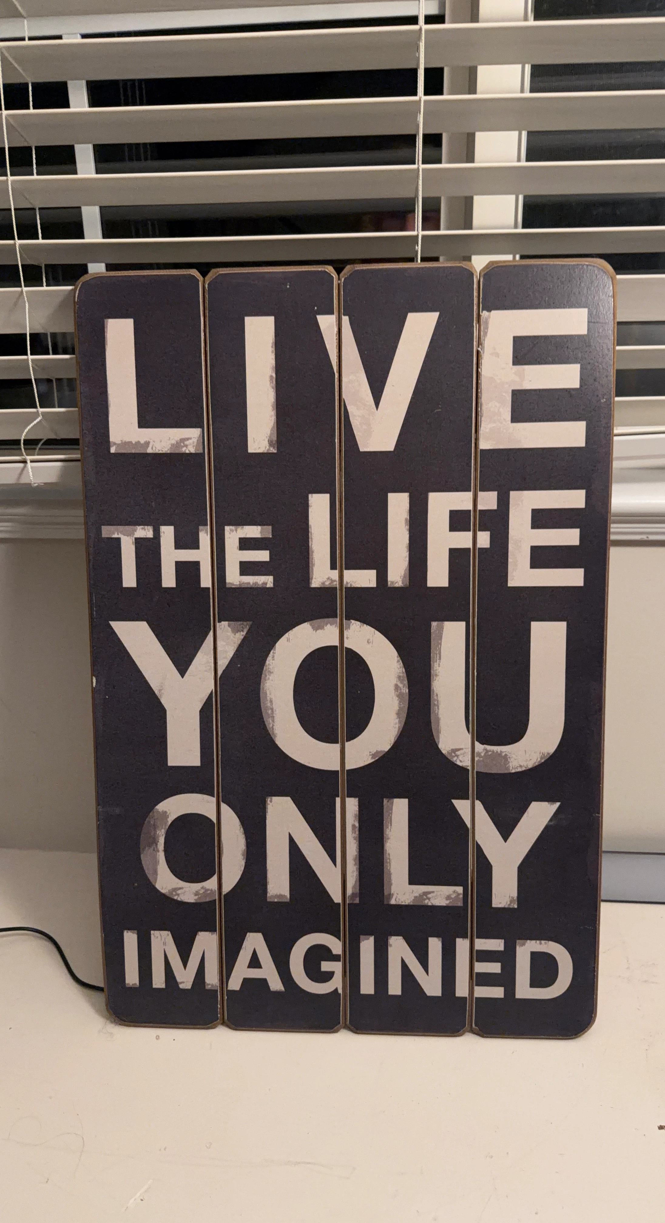 Wall Plaque - Live the Life You Only Imagined