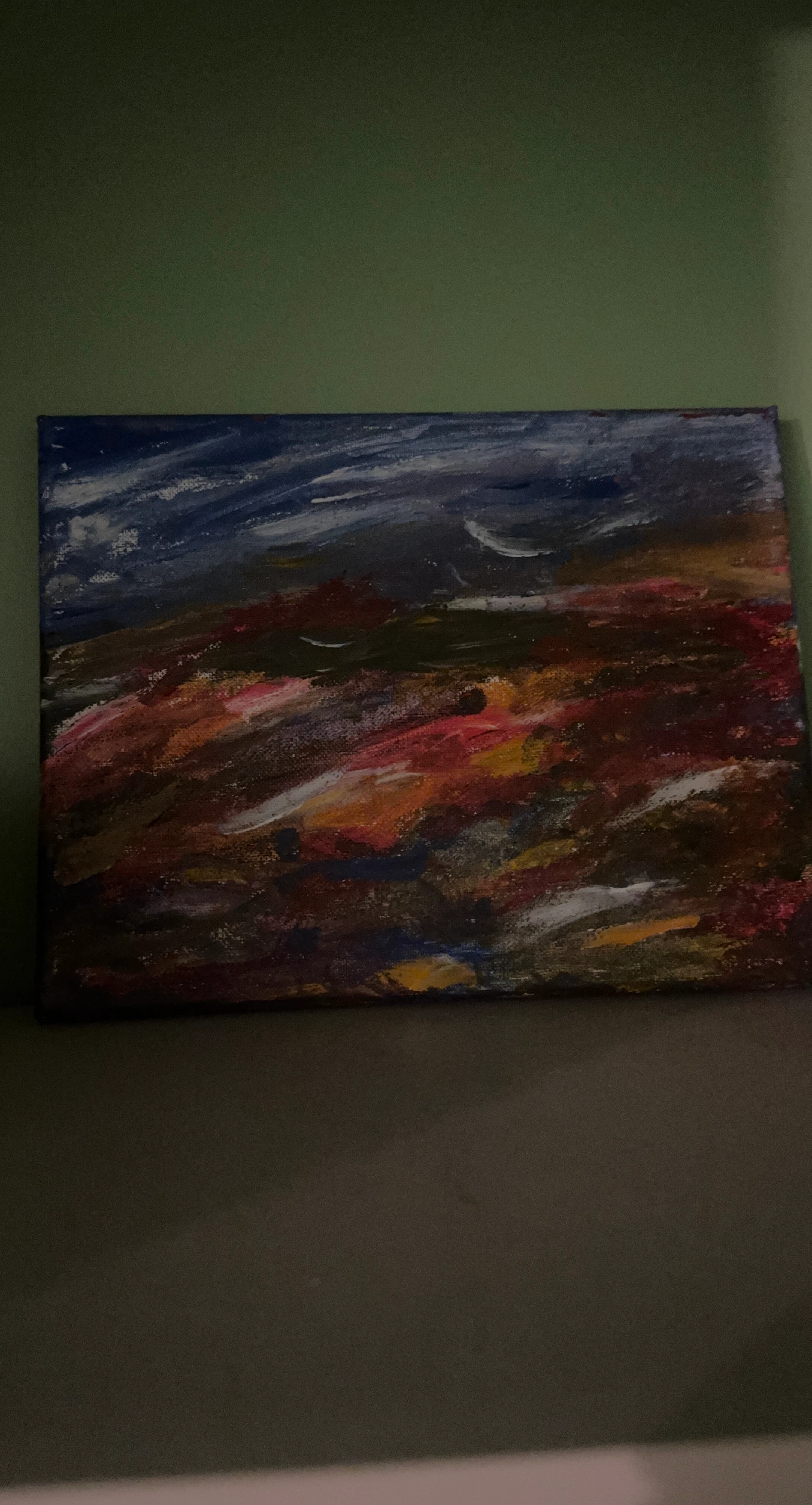 Abstract Landscape Painting on Canvas - photo 2