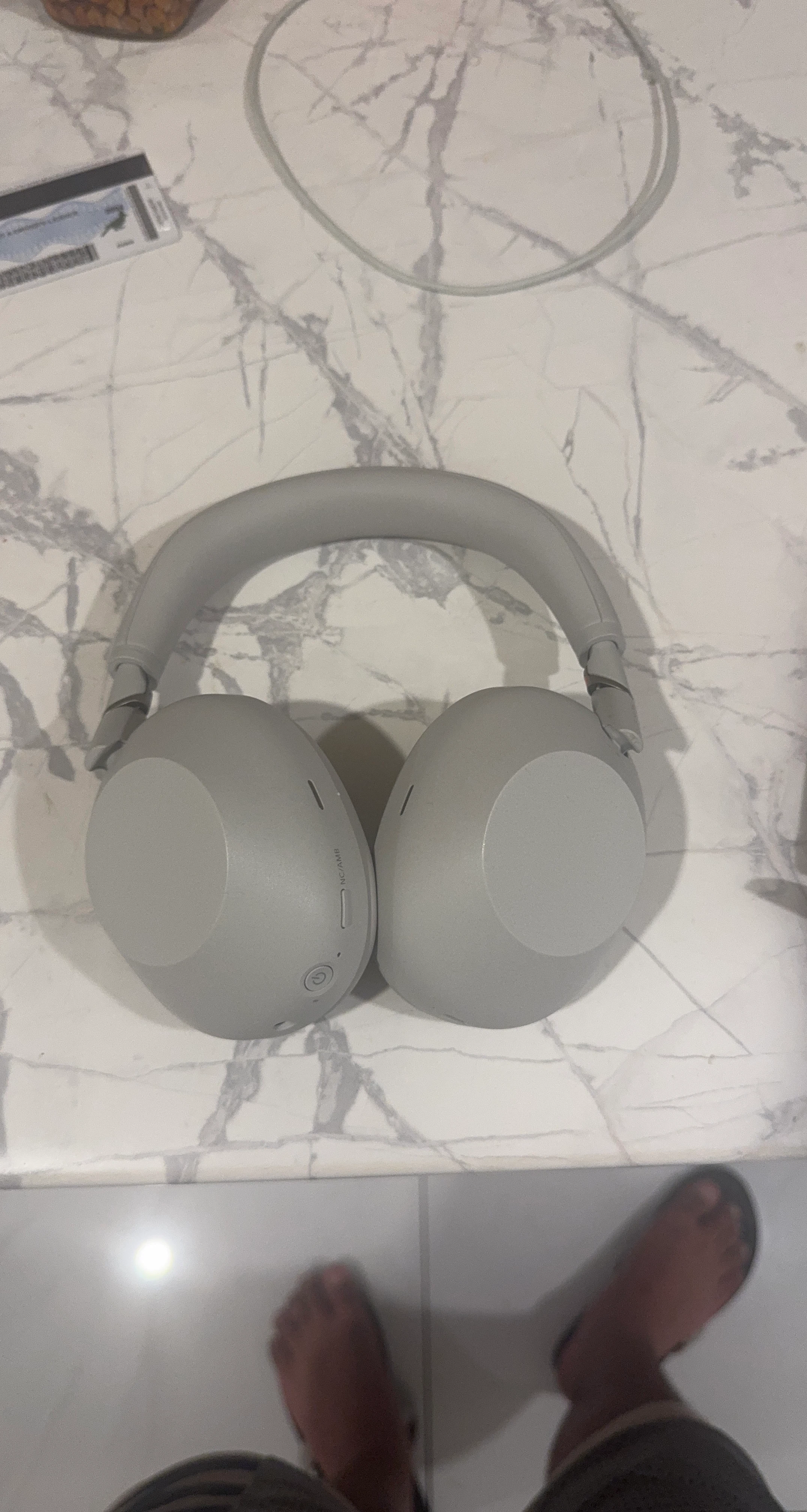 Sony WH-1000XM6 Noise Cancelling Headphones - Light Grey