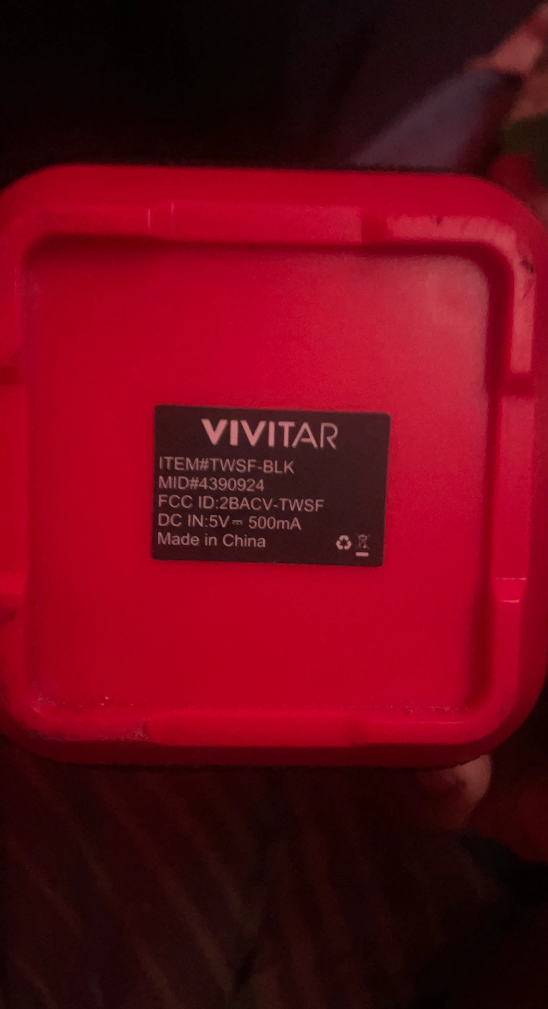 Vivitar Portable Bluetooth Speaker - Red