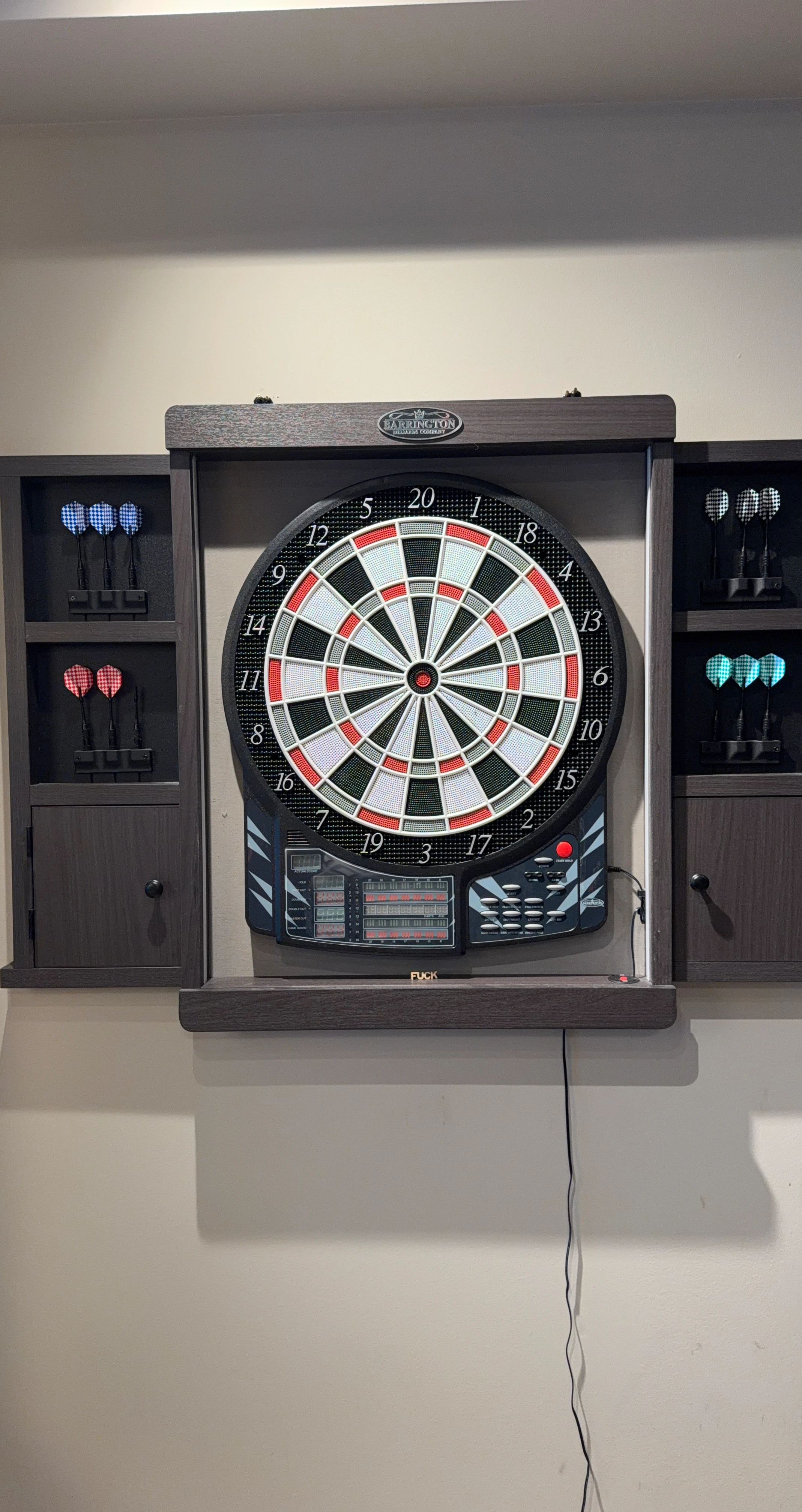 Barrington Electronic Dartboard Cabinet Set