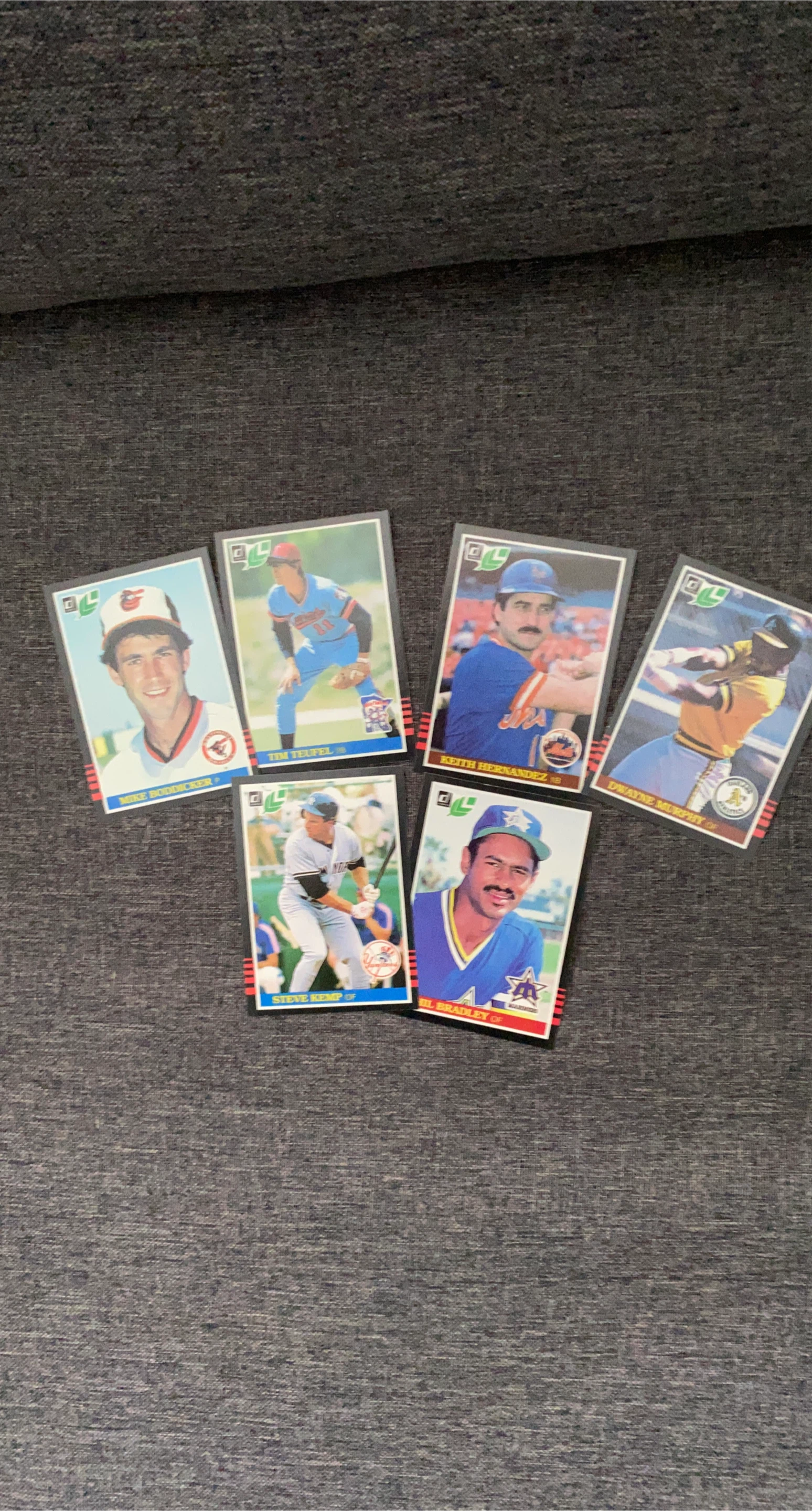 Assorted Leaf Baseball Cards