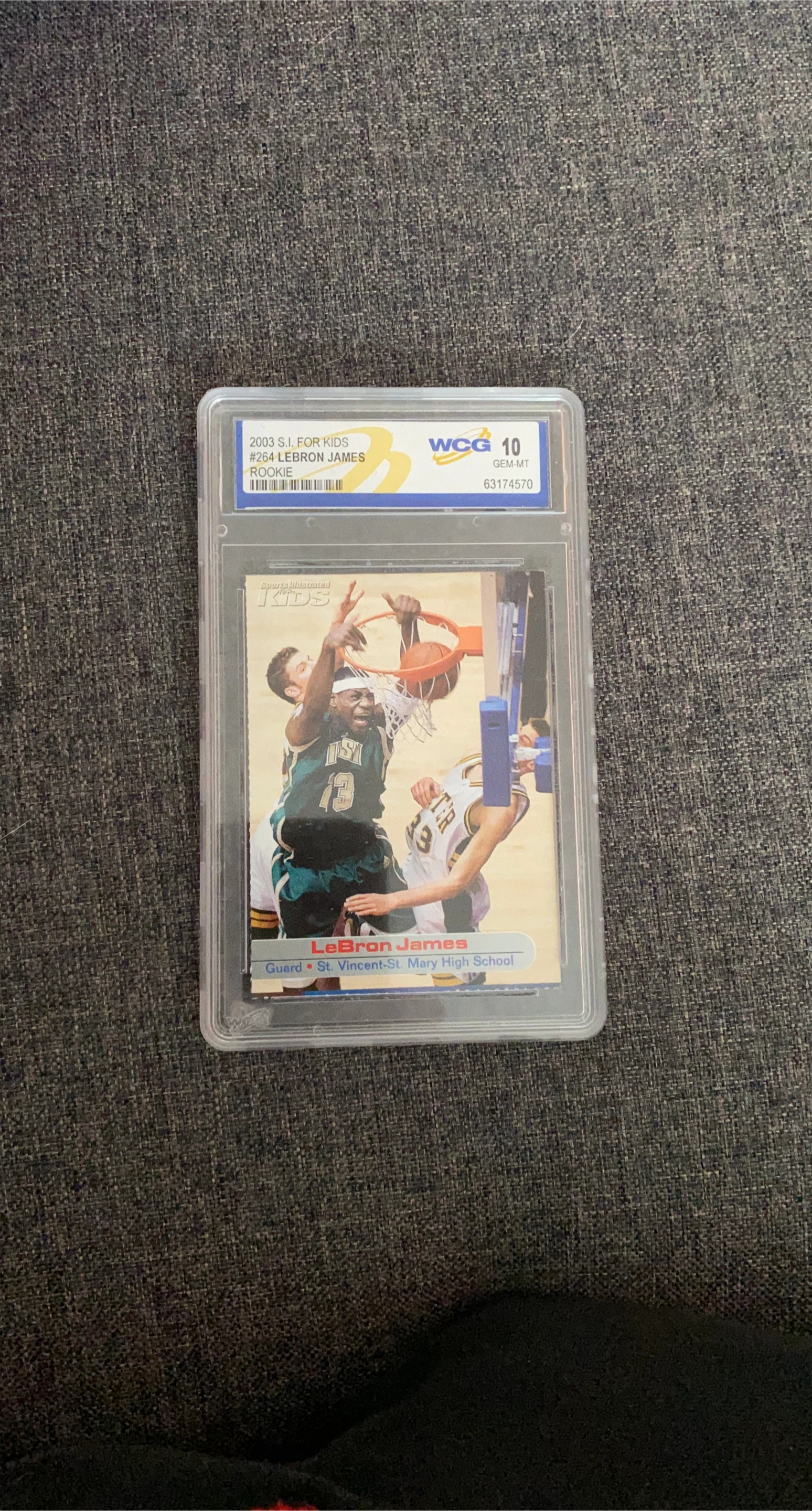2003 Sports Illustrated For Kids LeBron rookie  WCG 10