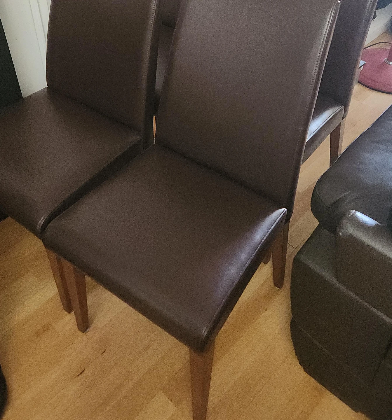 Dark Brown Dining Chairs (Set of 4)