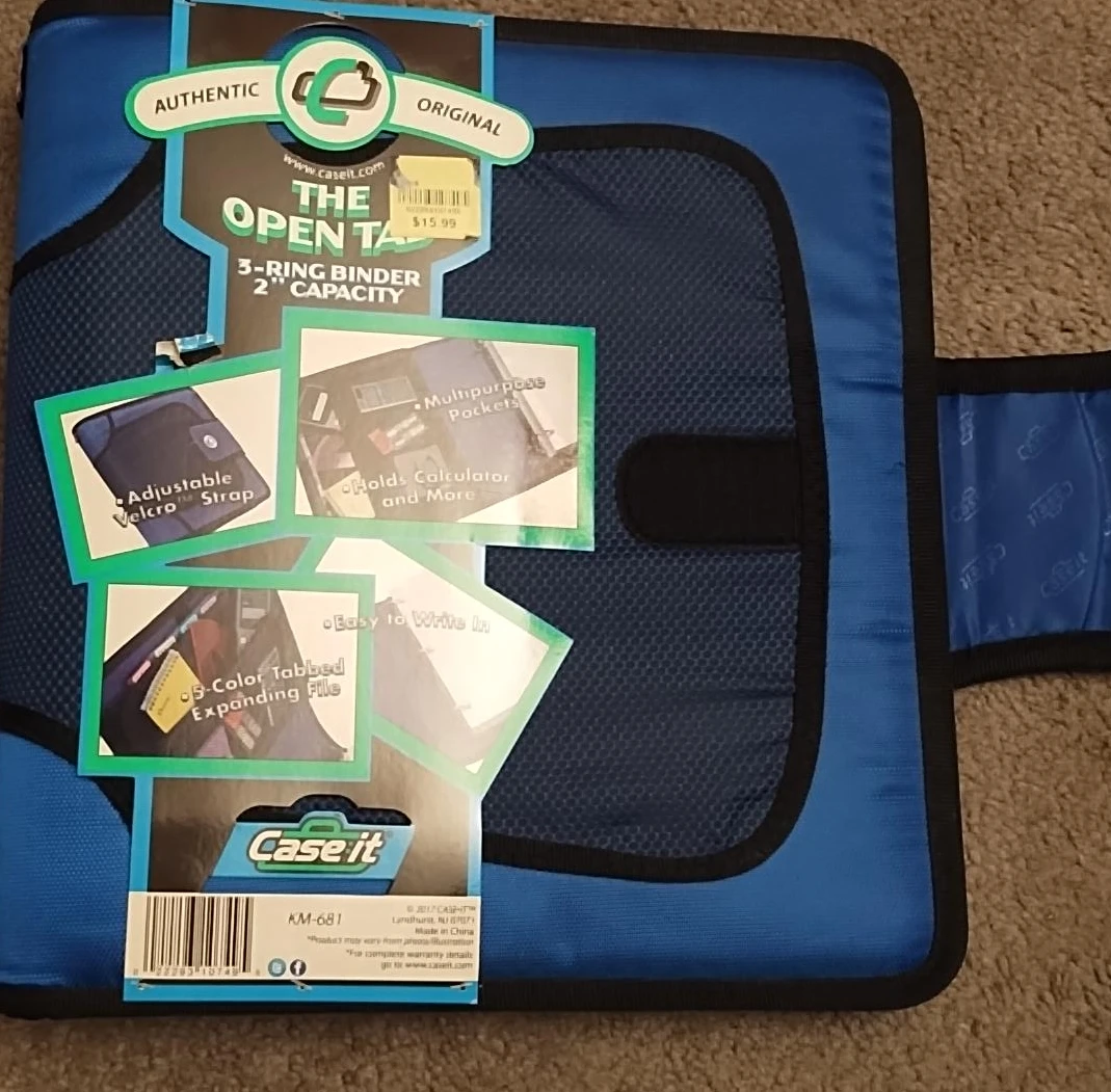 Case-It The Open Tab 3-Ring Binder