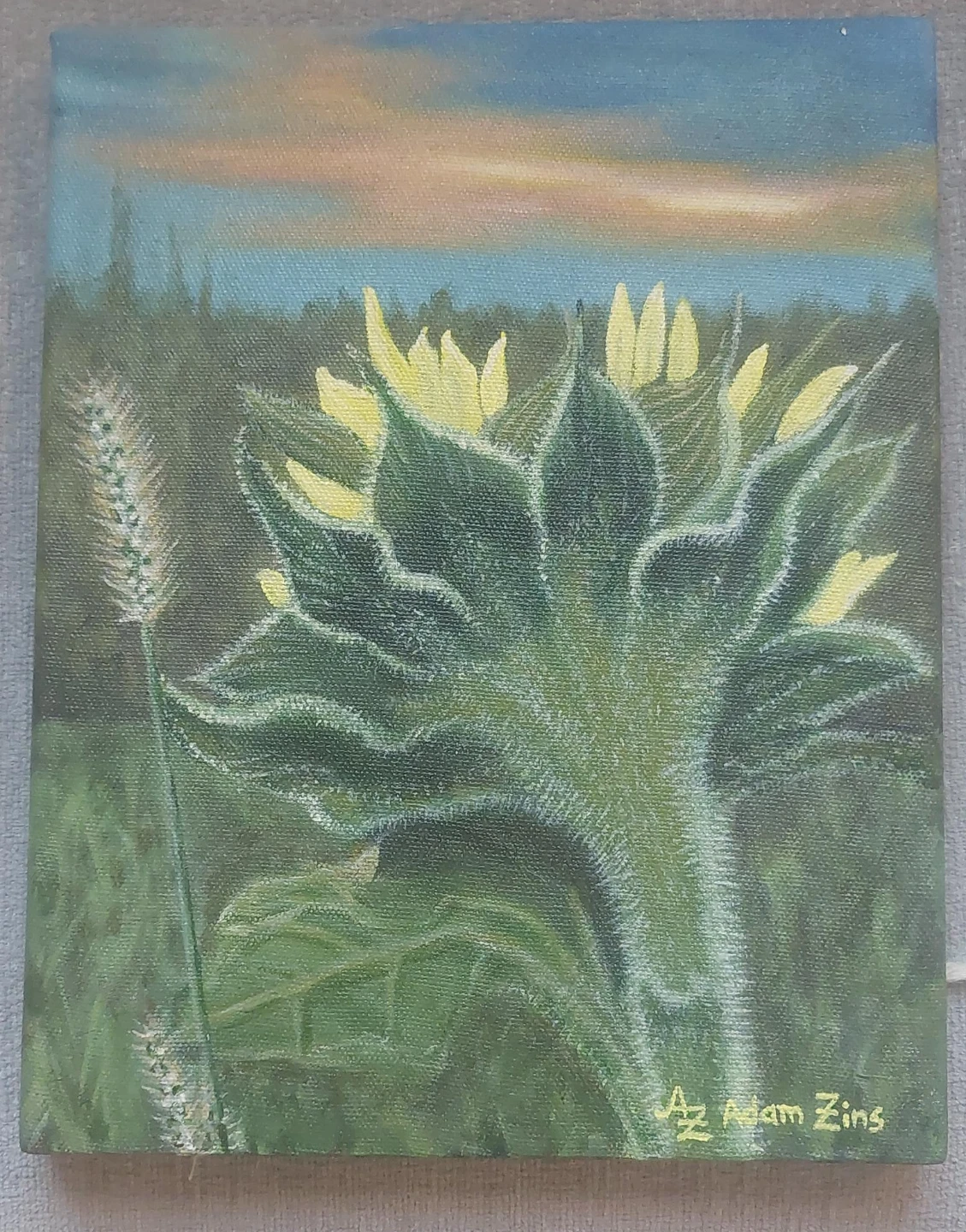 "And We Bid You Goodnight" Acrylic Painting 8"x10"