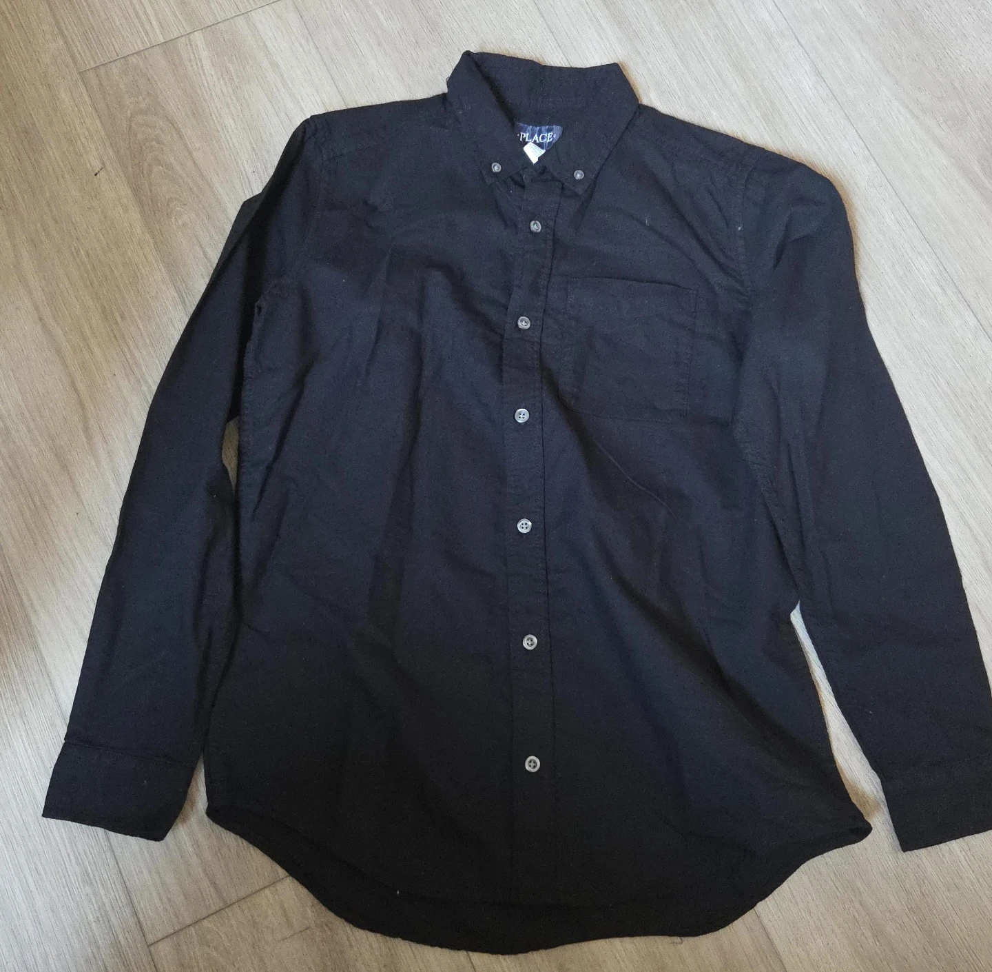 The Children's Place Black Button-Down Shirt