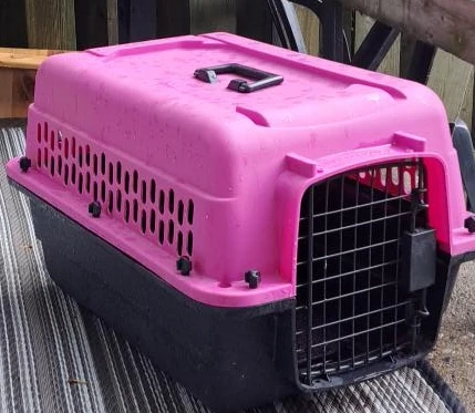 Pink and Black Pet Carrier