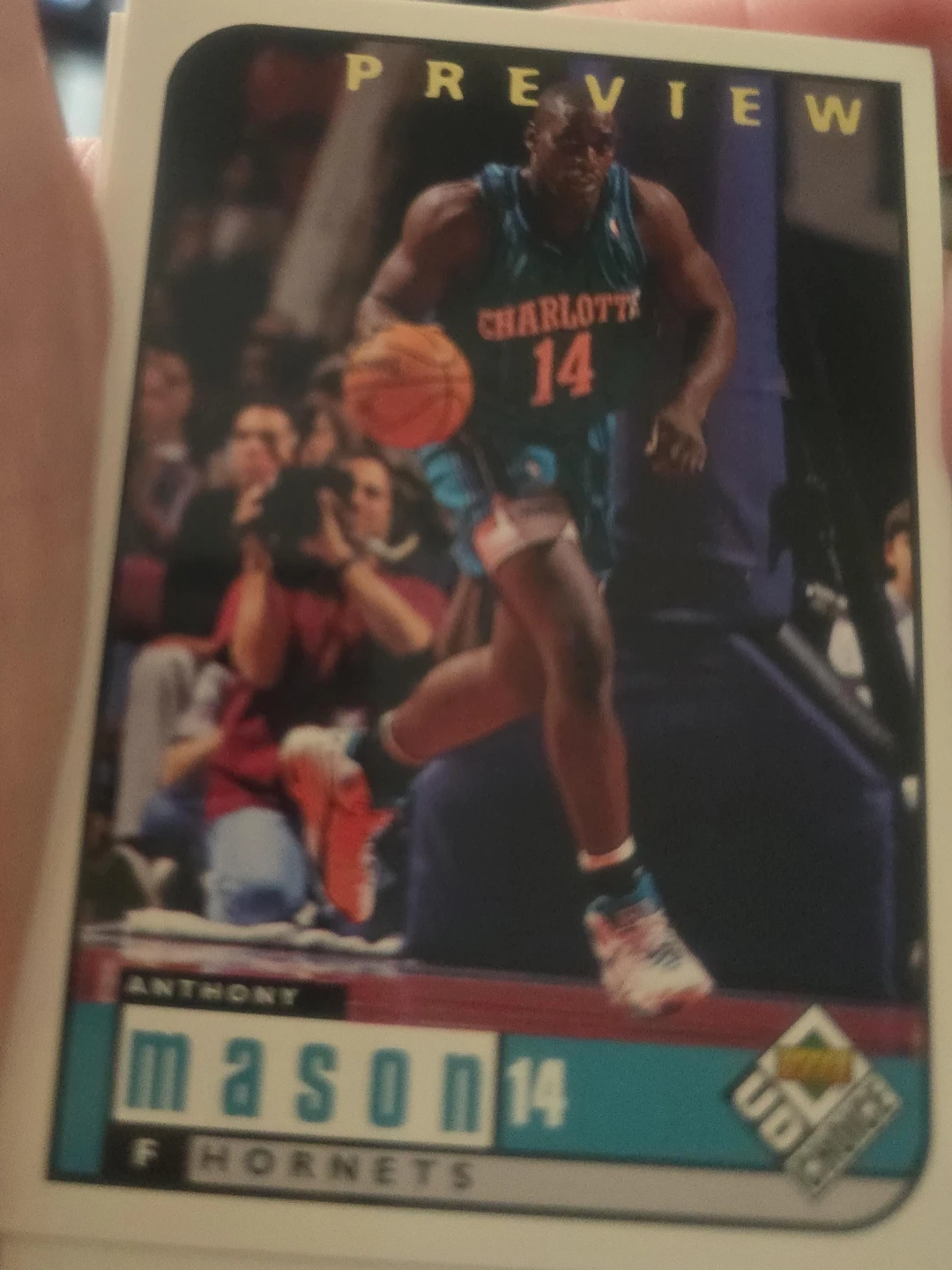 Anthony Mason Charlotte Hornets Basketball Card