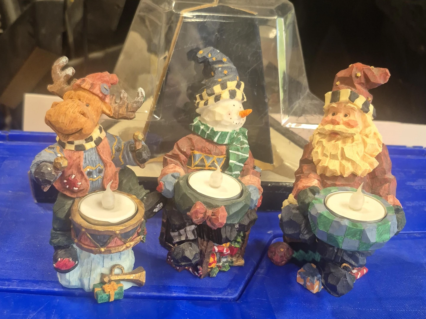 Christmas Themed Tea Light Holders Set