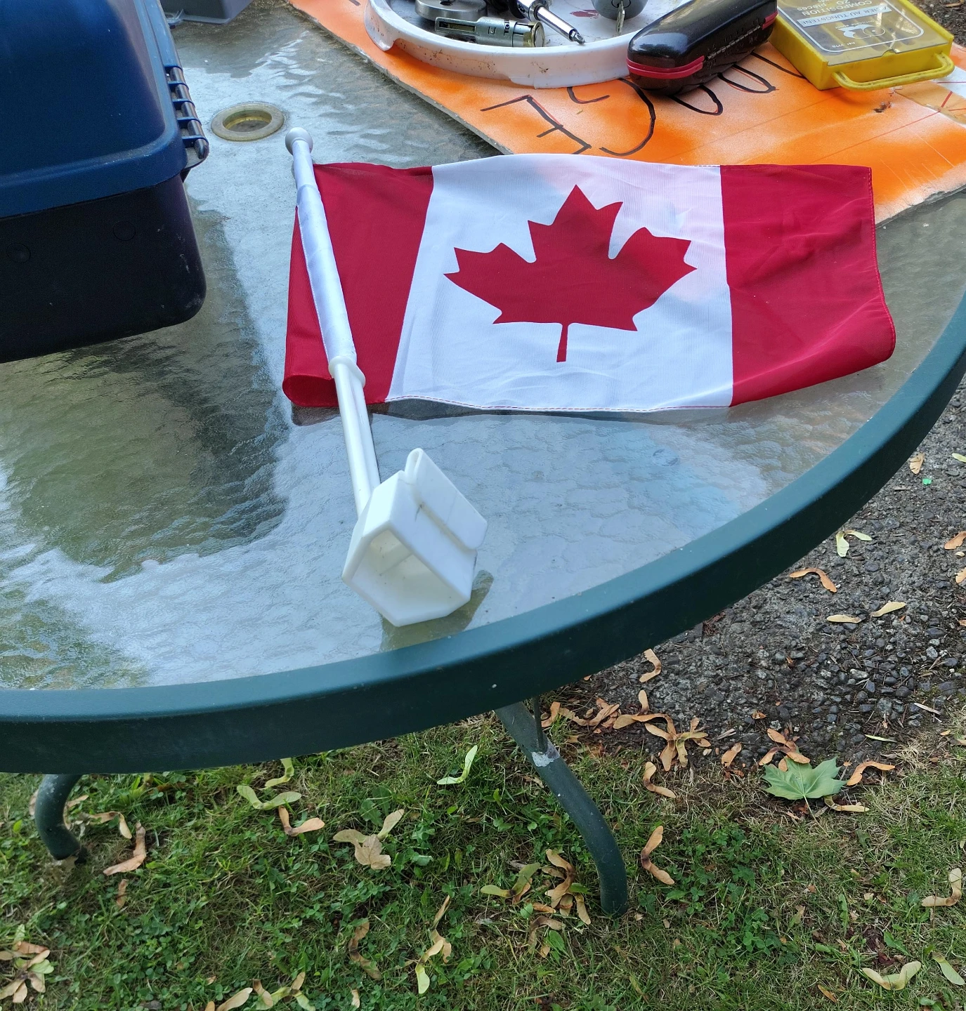 Canadian Flag with Pole