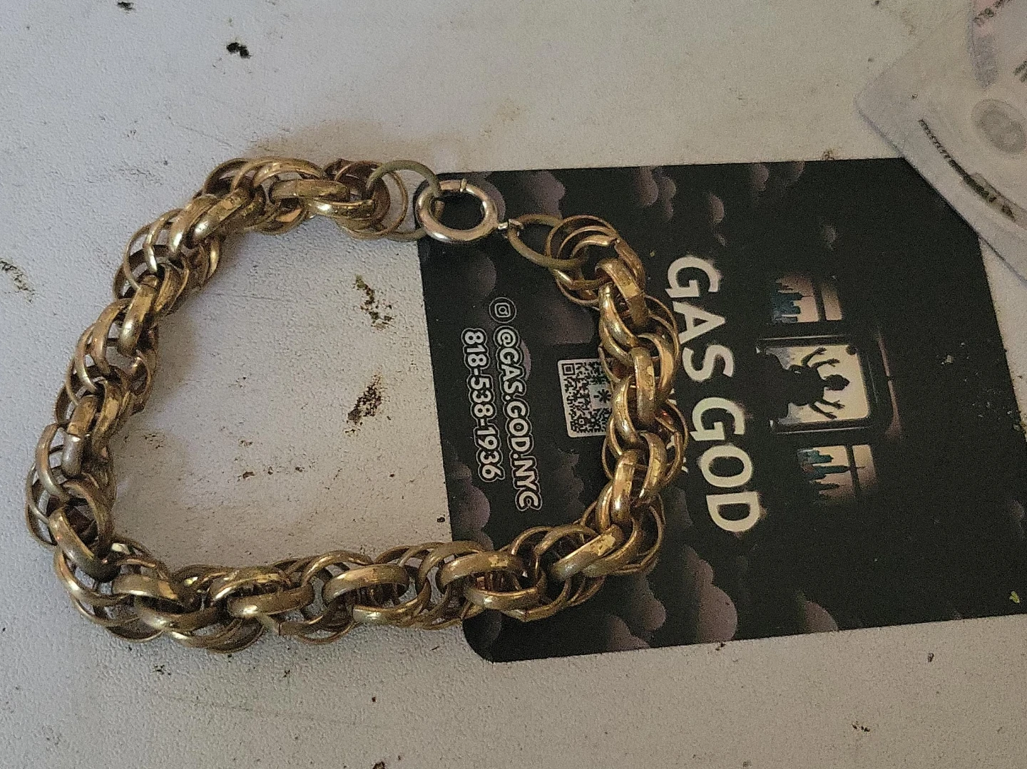 Gold Tone Chain Bracelet