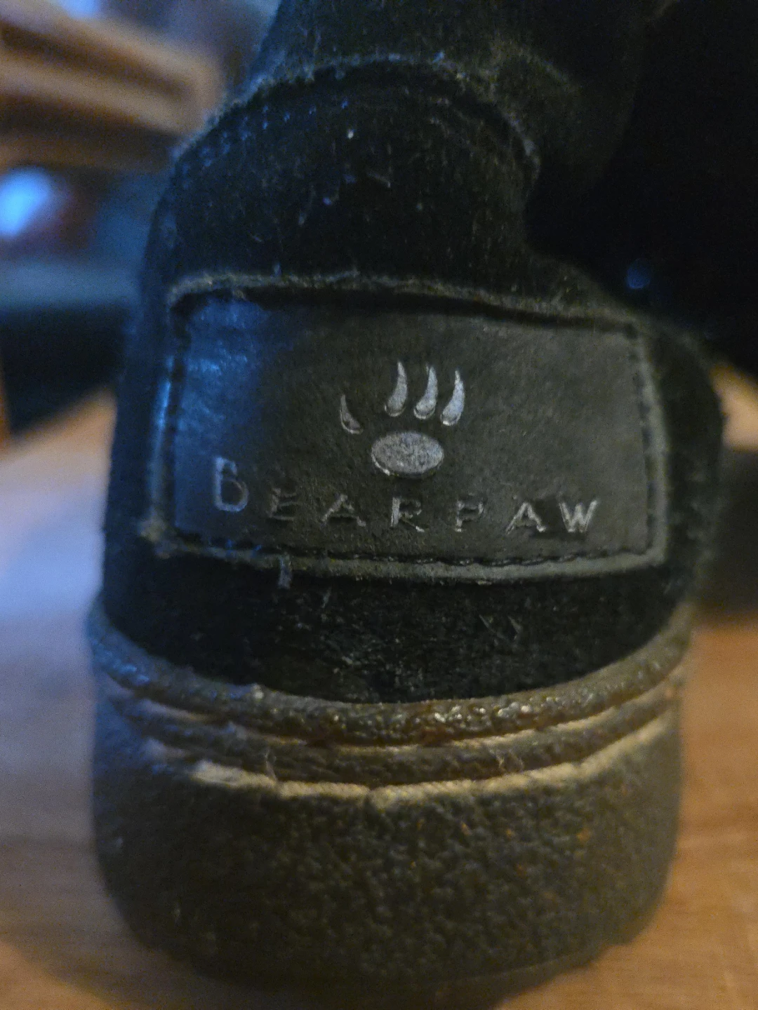 Bearpaw Black Suede Studded Boots Size 7