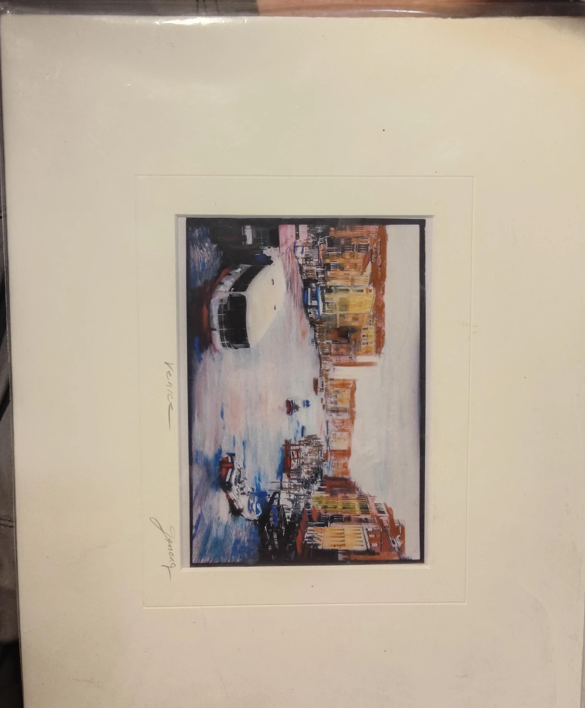Venice Painting Print with Signature