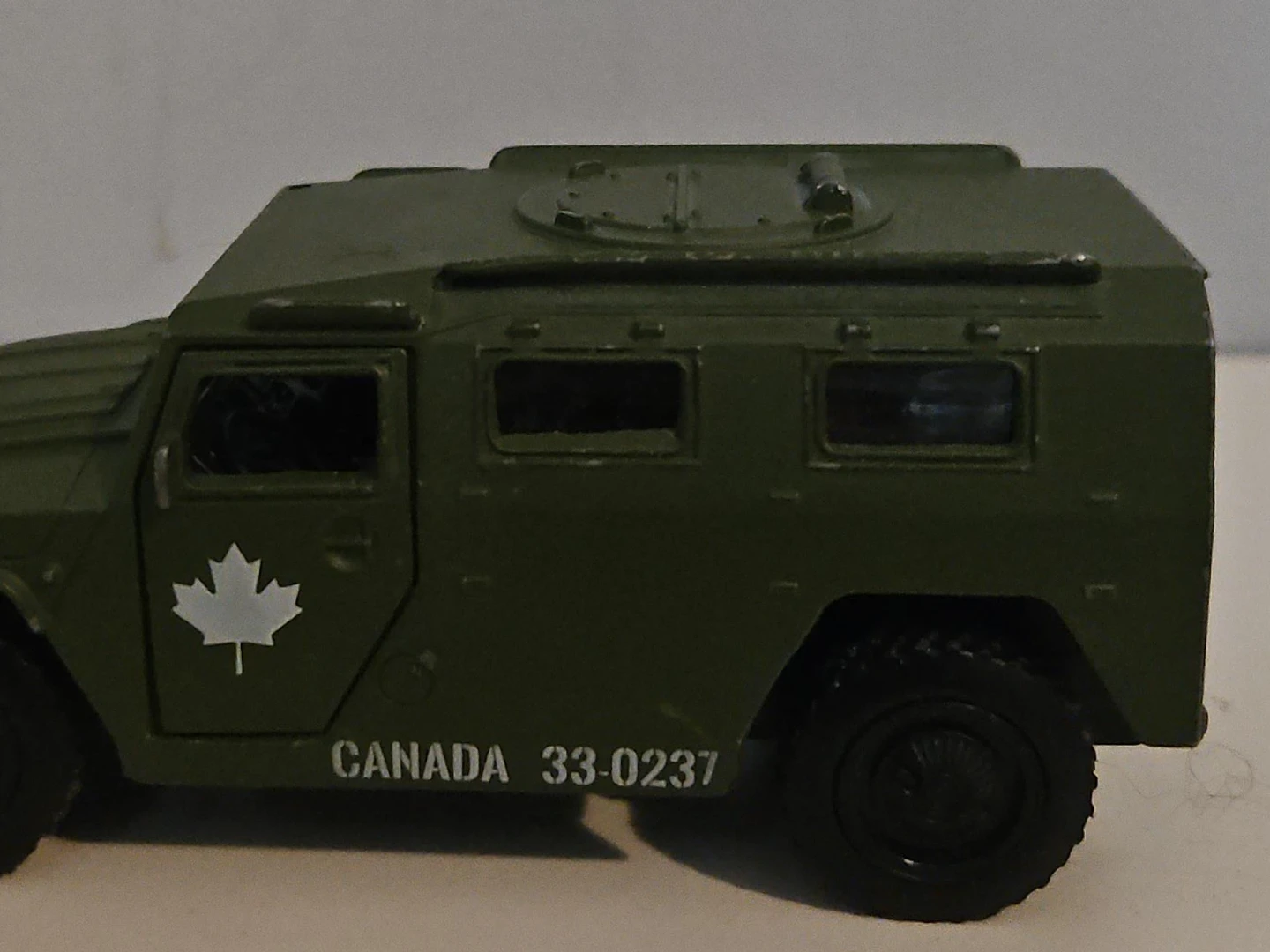 Green Canadian Military Vehicle Toy
