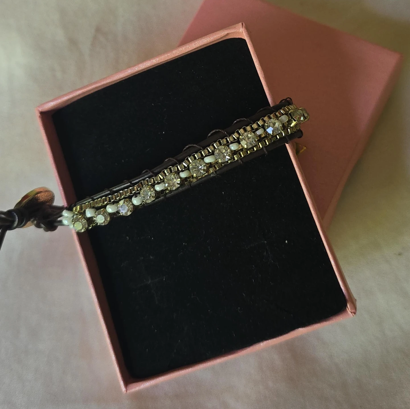 Beaded Leather Wrap Bracelet - photo 3