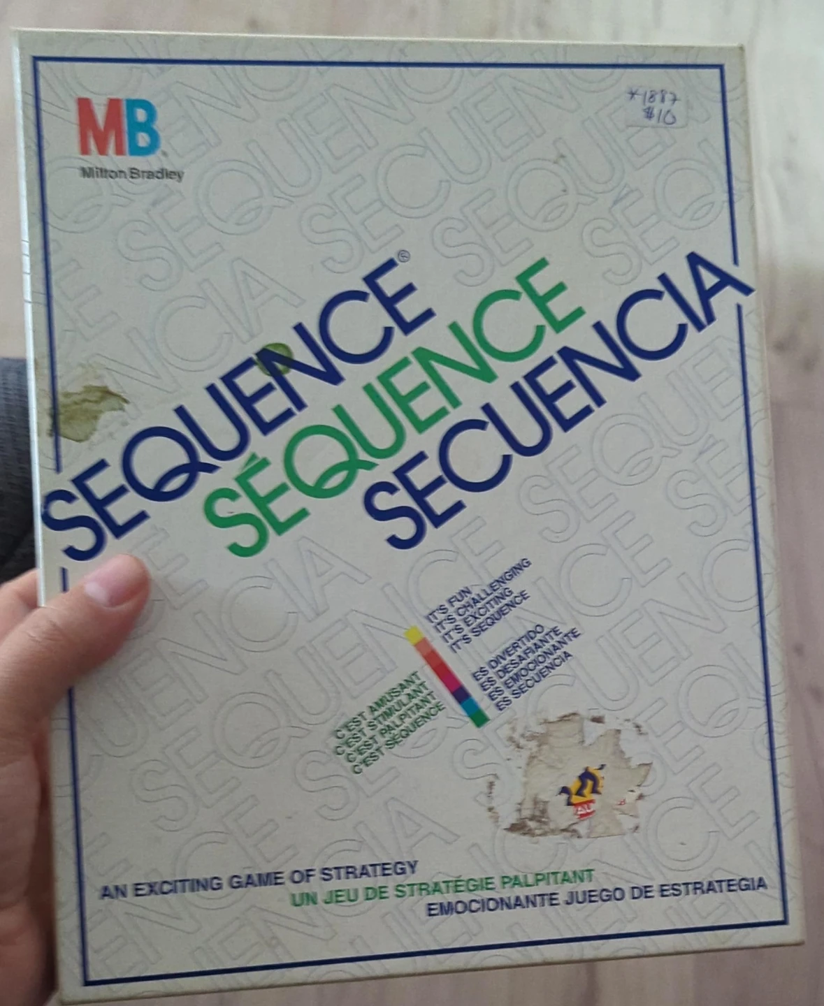 Milton Bradley SEQUENCE Board Game