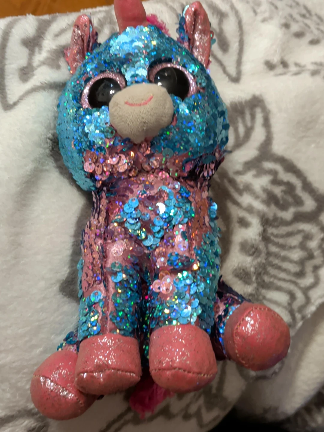 Sequin Unicorn Plush Toy