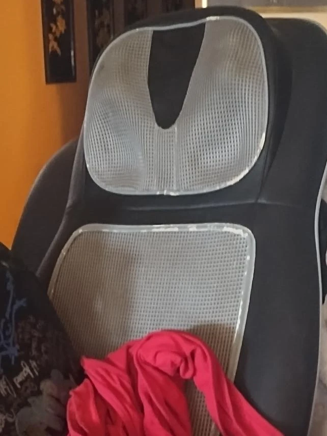 Black massage chair cover