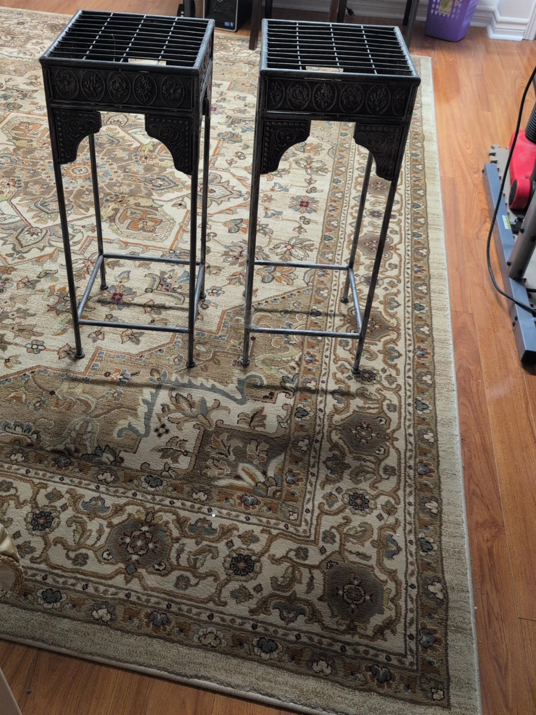 Set of 2 Decorative Metal Plant Stands $ $30 both