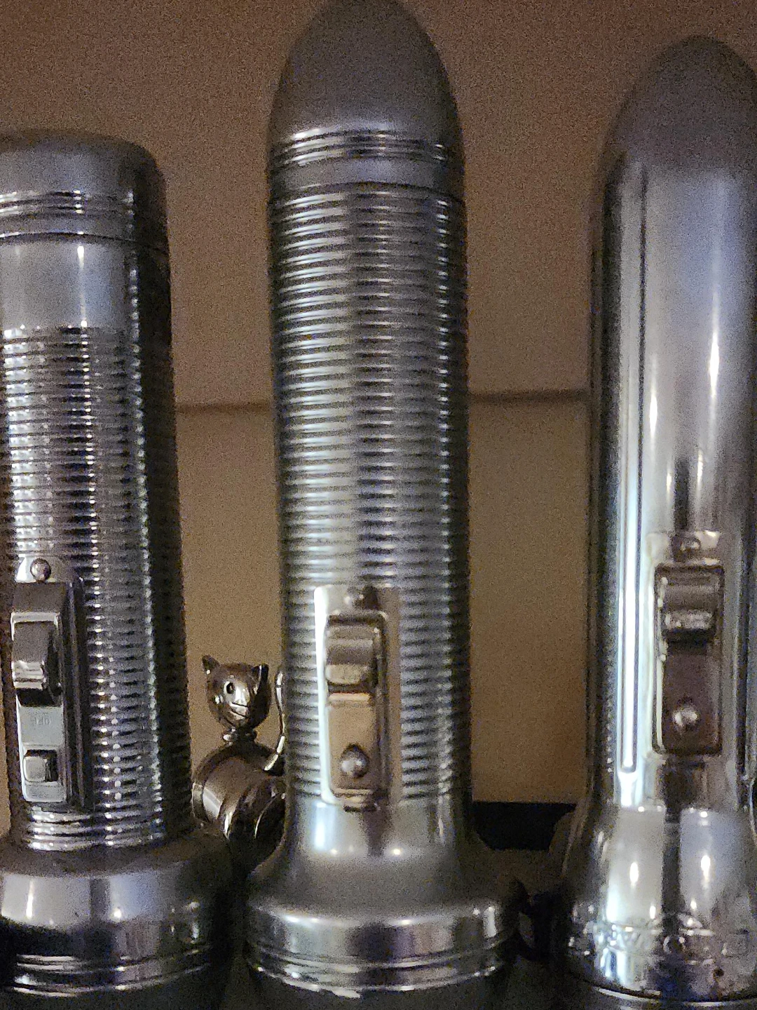 Vintage Metal Flashlights Set