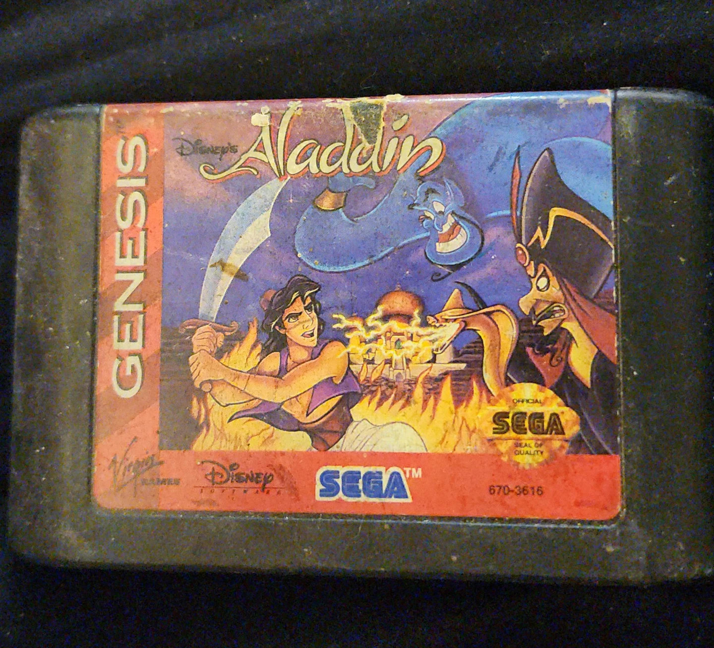 Disney's Aladdin Video Game for Sega Genesis