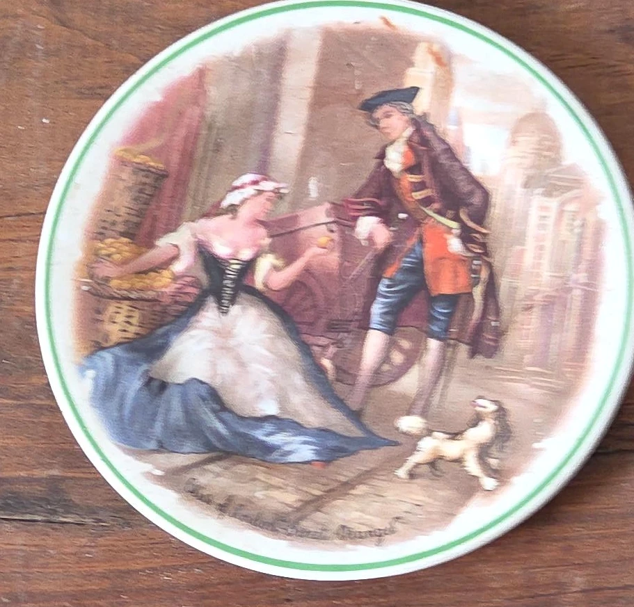 Decorative Plate with 18th Century Scene