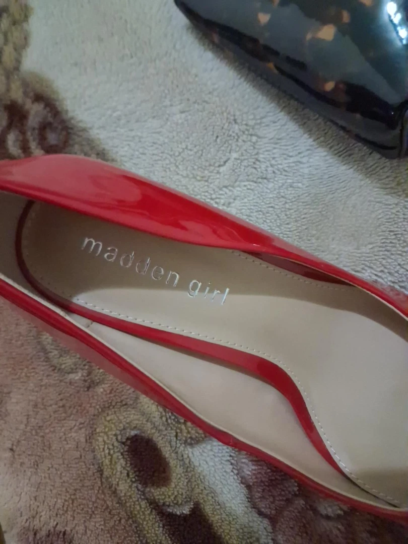 Red Madden Girl Heels