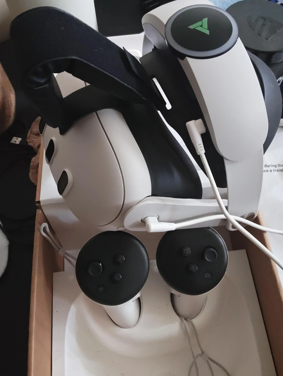 Meta Quest 3 VR Headset with Controllers and extended battery