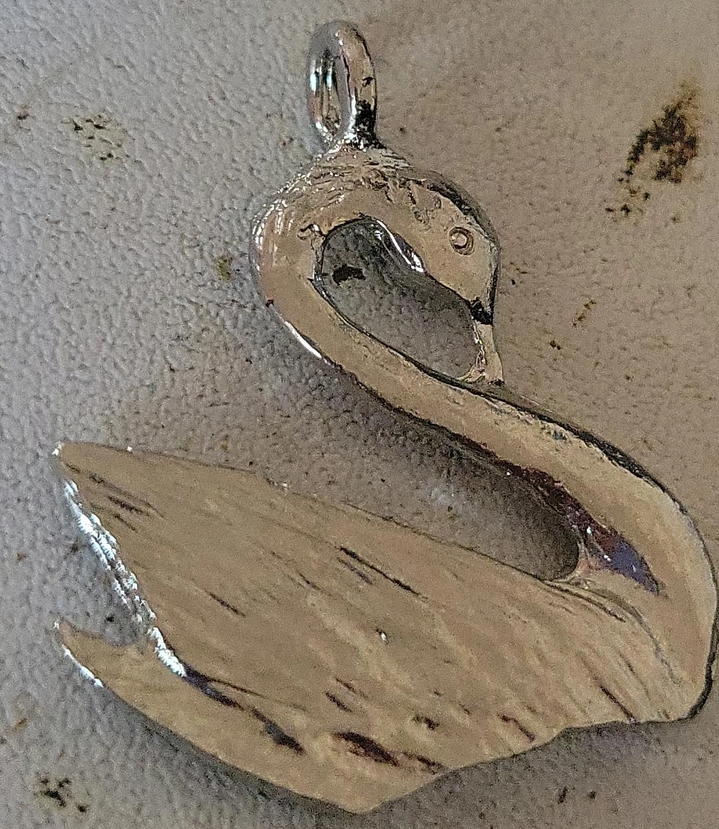 Silver Swan Pendant
