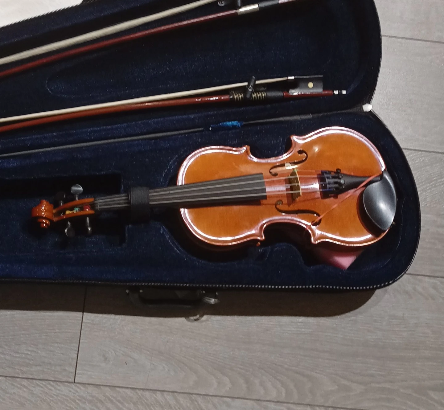 Violin with Case and Bows