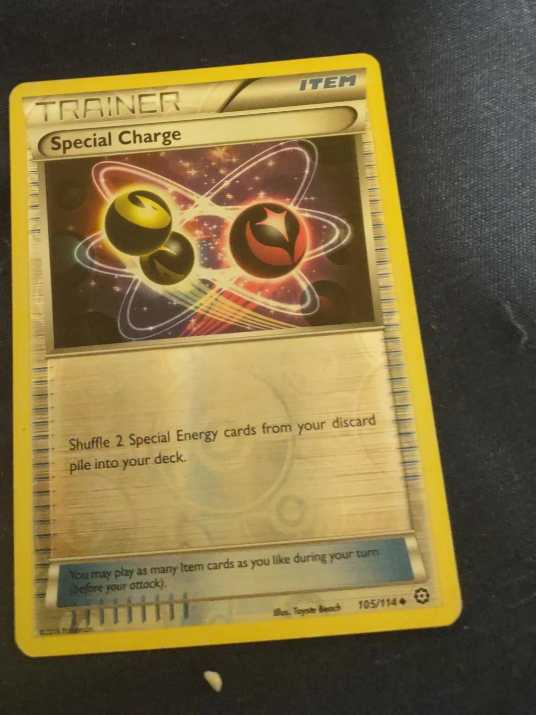 Pokemon Special Charge Trainer Card