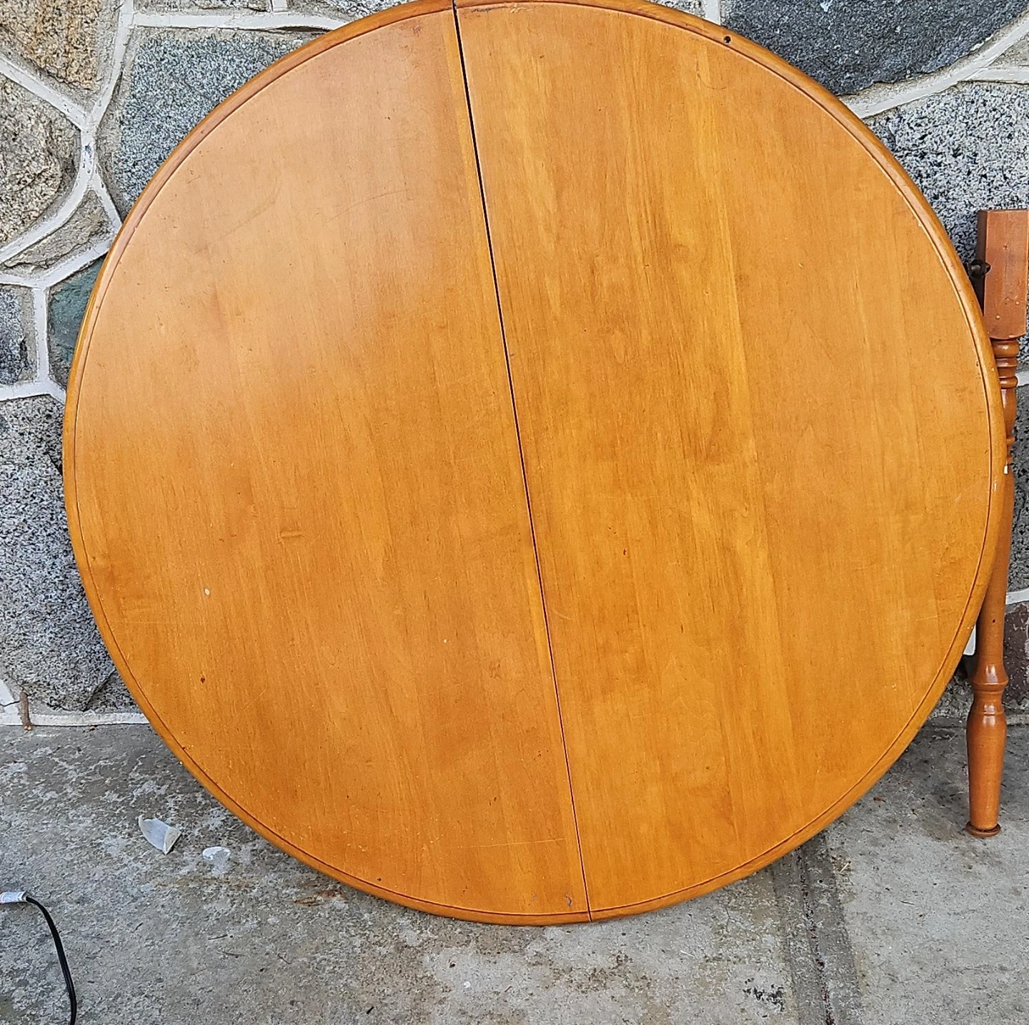 Round Drop-Leaf Table Top