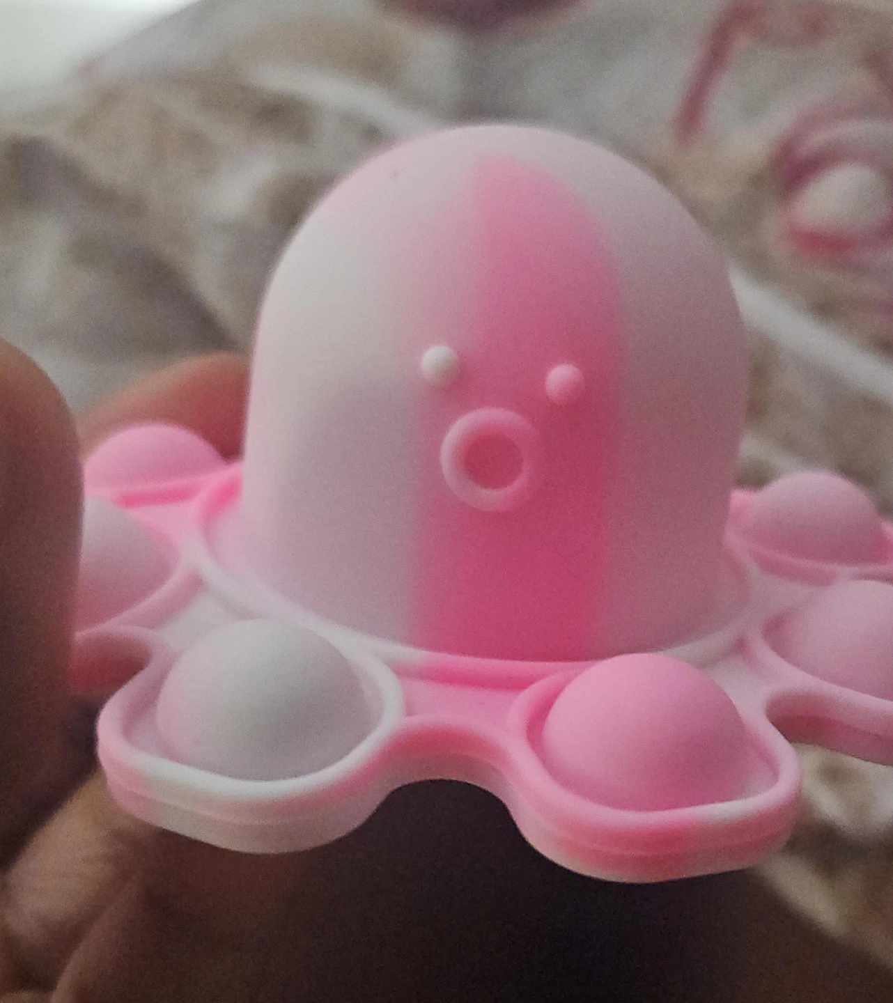 Pink and White Octopus Fidget Toy
