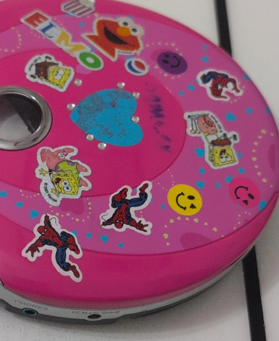 Pink Portable CD player by Justice