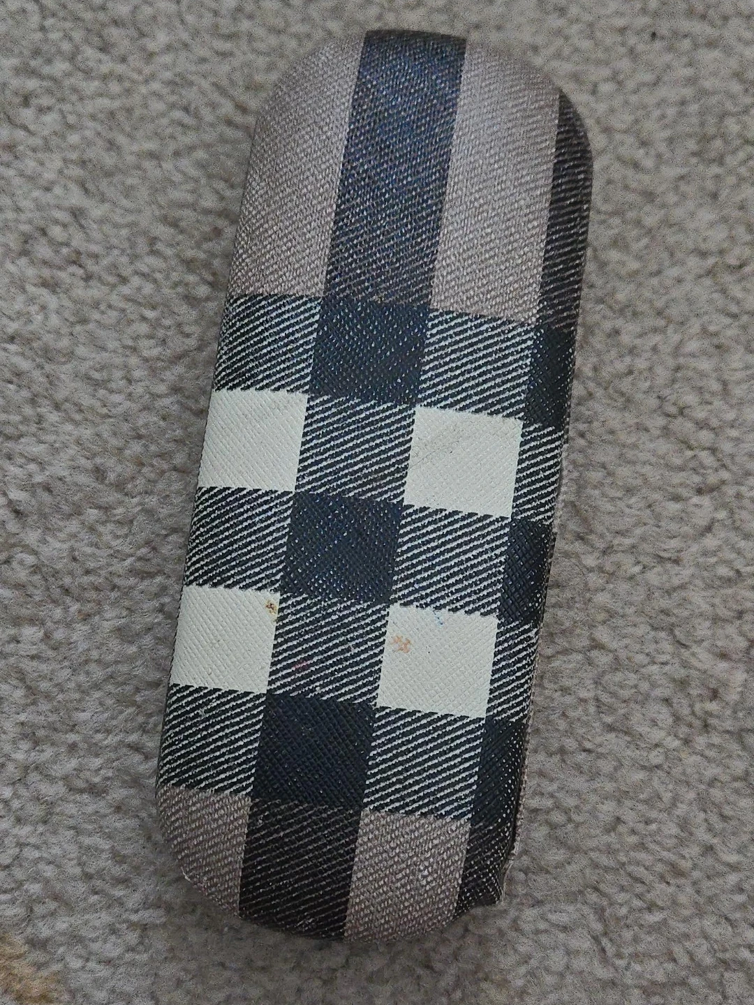 Plaid Hard Shell Glasses Case