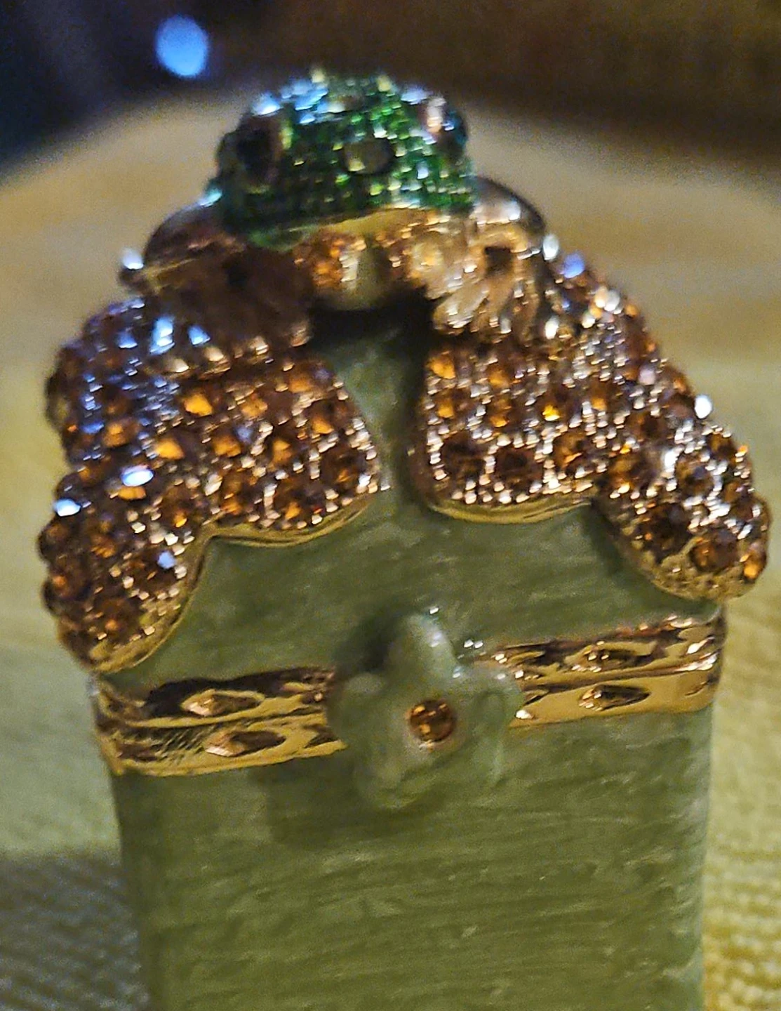 Decorative Trinket Box with Frog