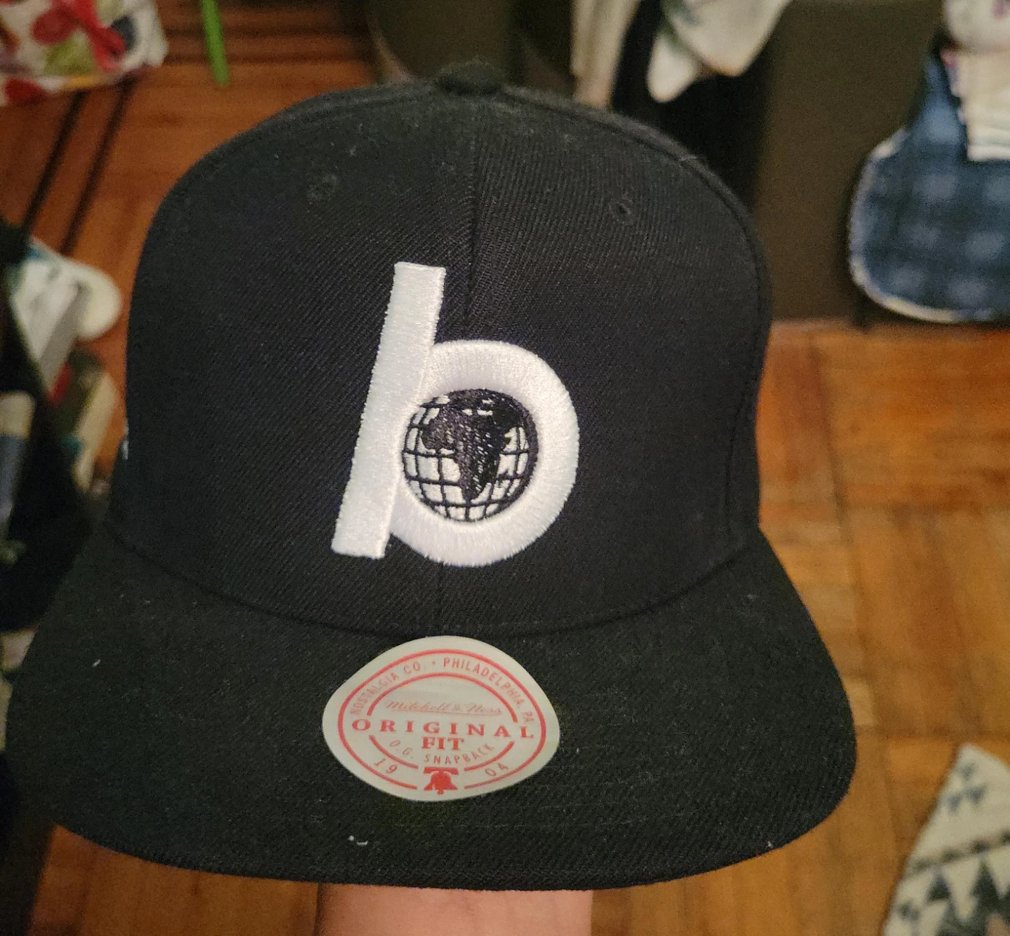 Mitchell & Ness Black Snapback Hat