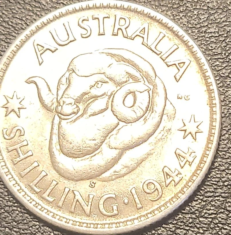 1944 Australian Shilling Coin