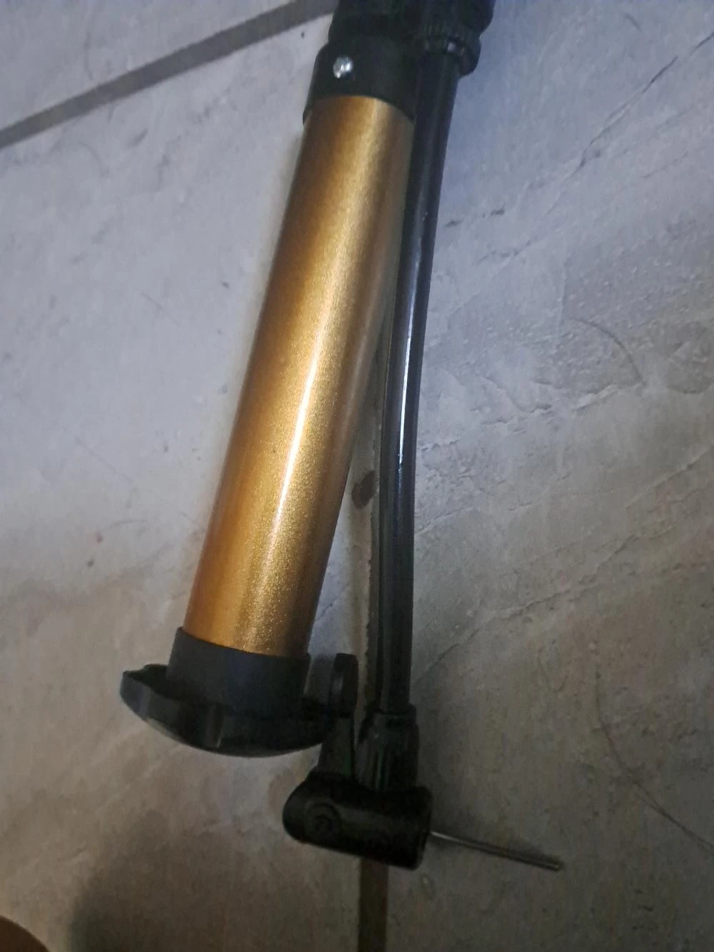 Gold color Bicycle Pump