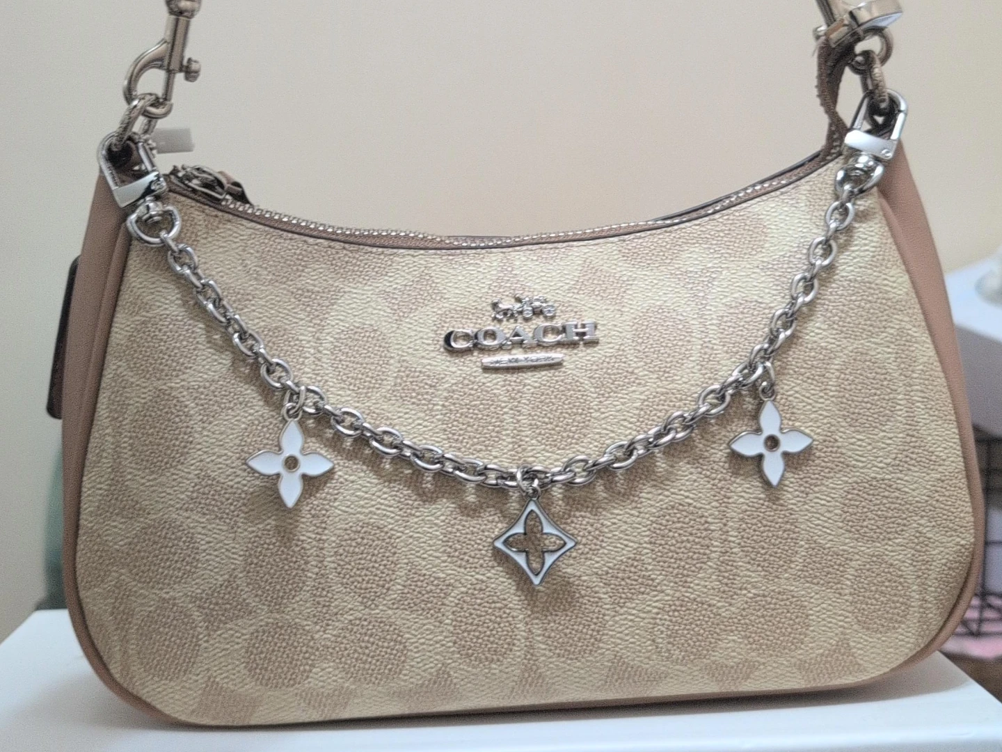 Coach Monogram Mini Bag with Charms