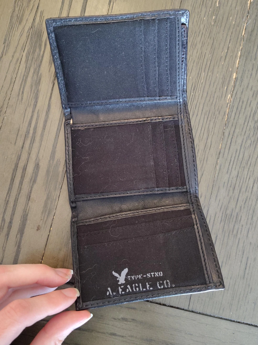 American Eagle Outfitters Black Bi-fold Wallet