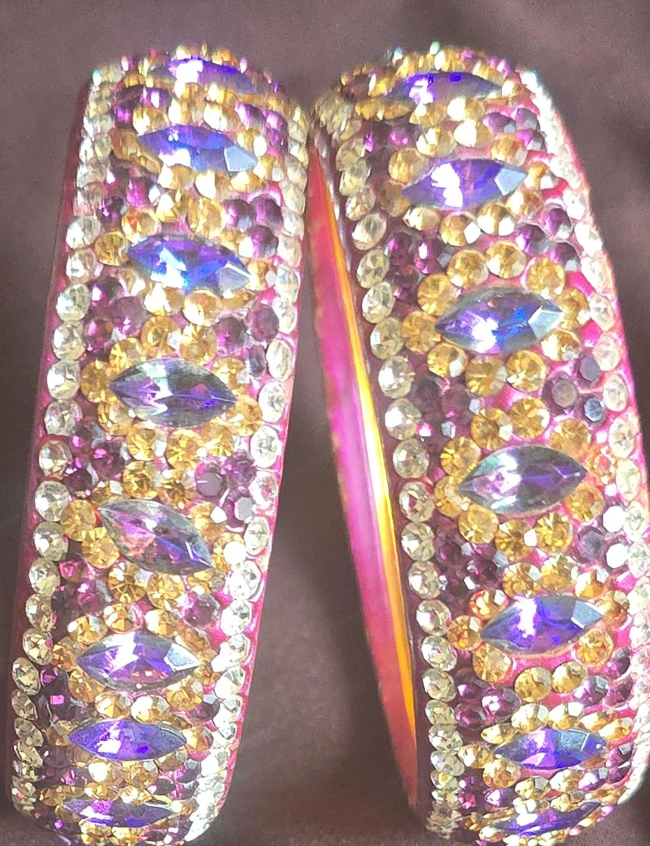 Pair of Rhinestone Bangles