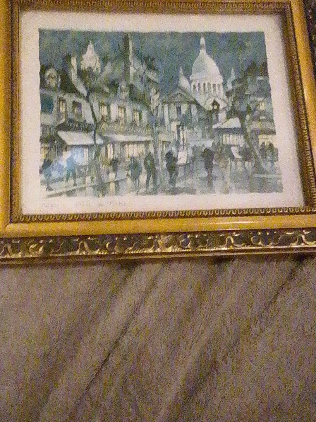 Framed Artwork of Paris Street Scene