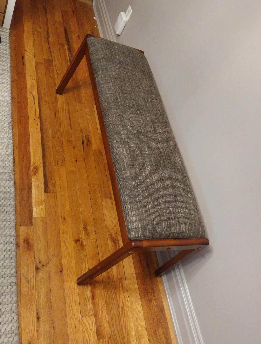 Mid-Century Modern Upholstered Bench