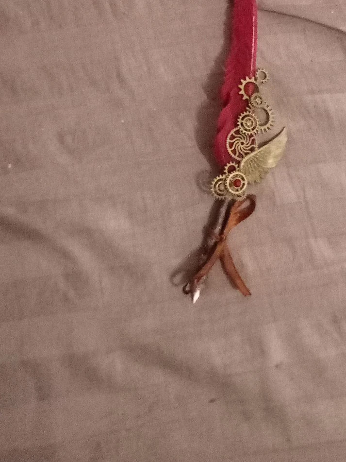 Steampunk Feather Pen
