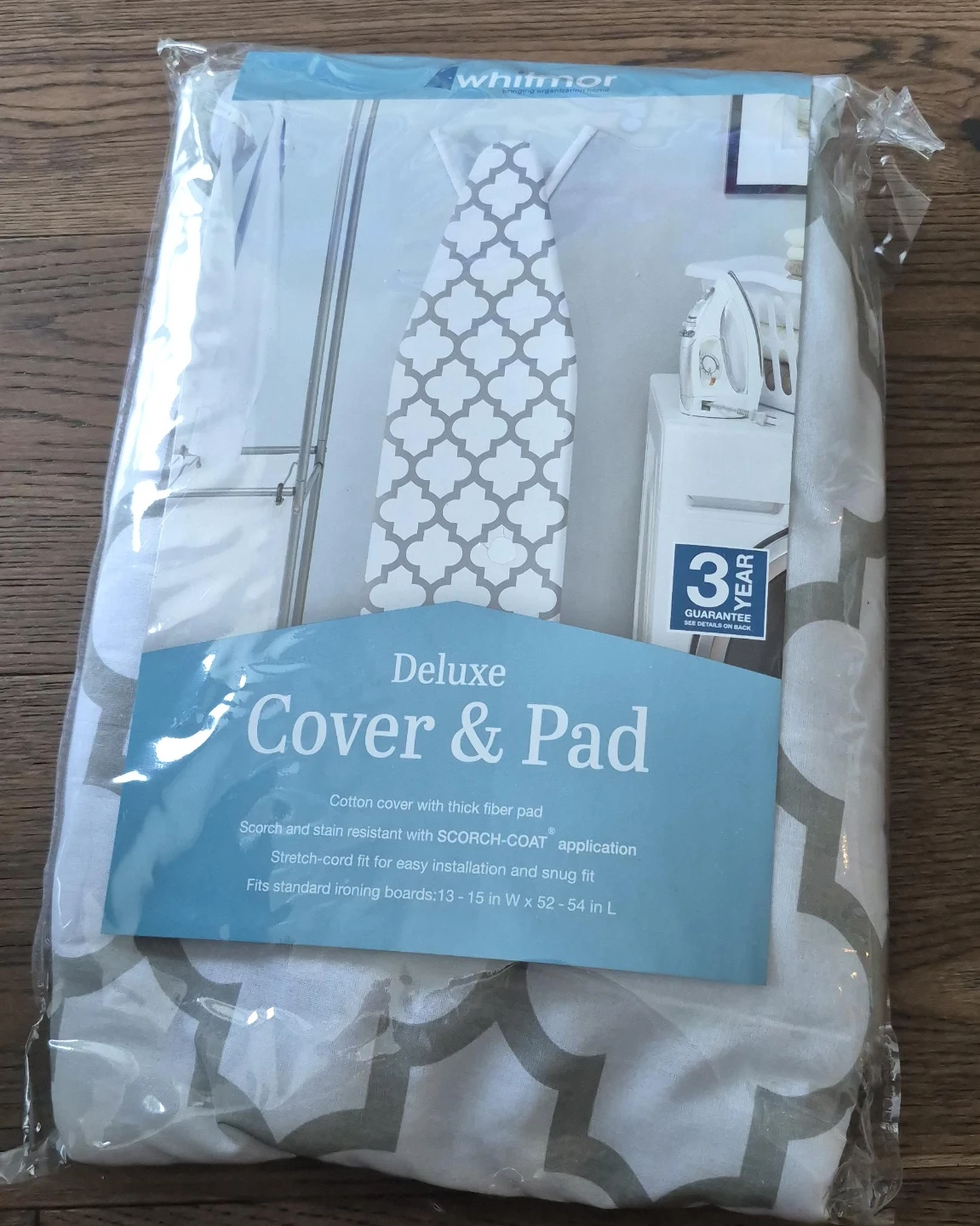 Whitmor Deluxe Ironing Board Cover & Pad